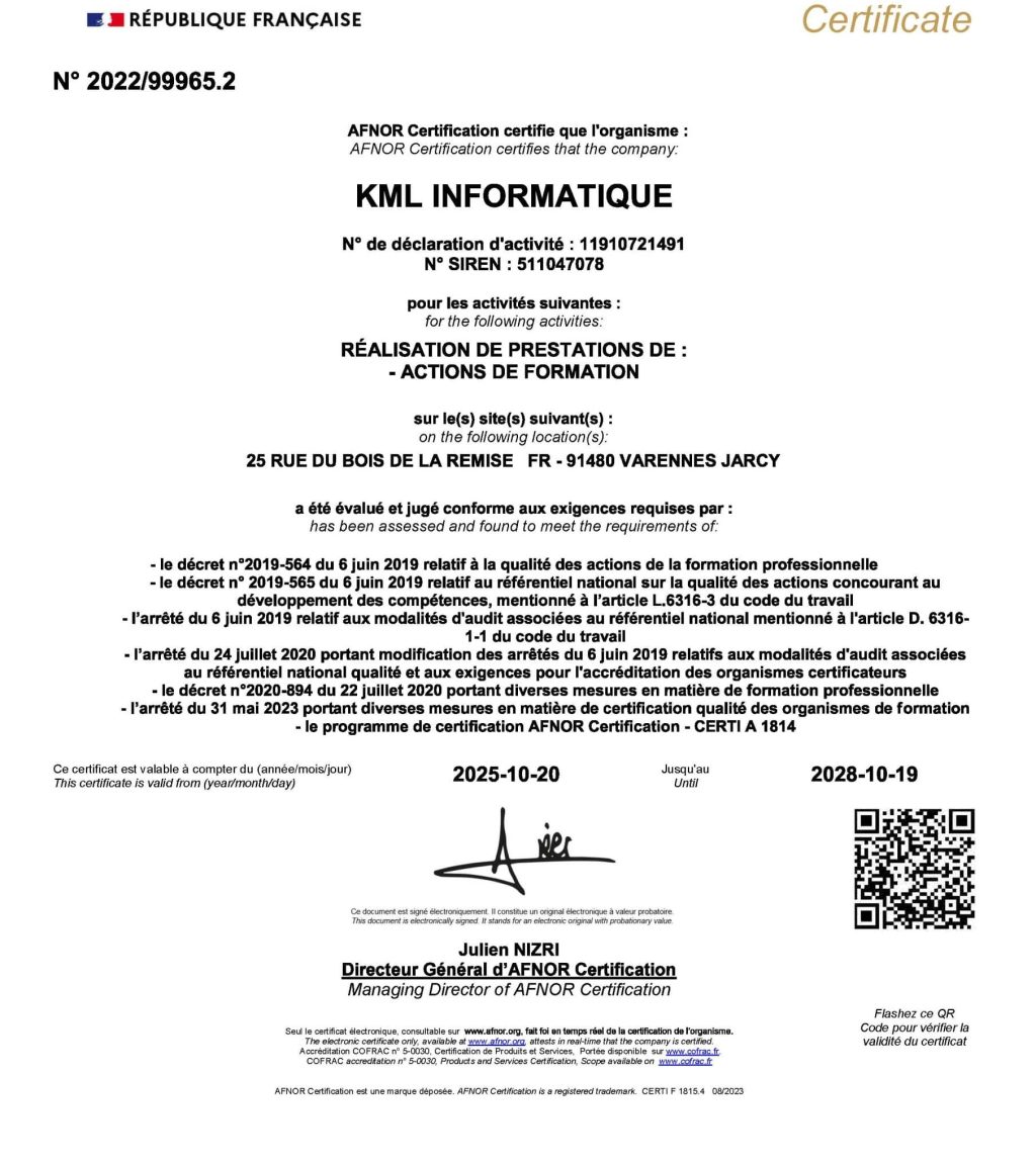 Certificat_Qualiopi_KML_INFORMATIQUE
